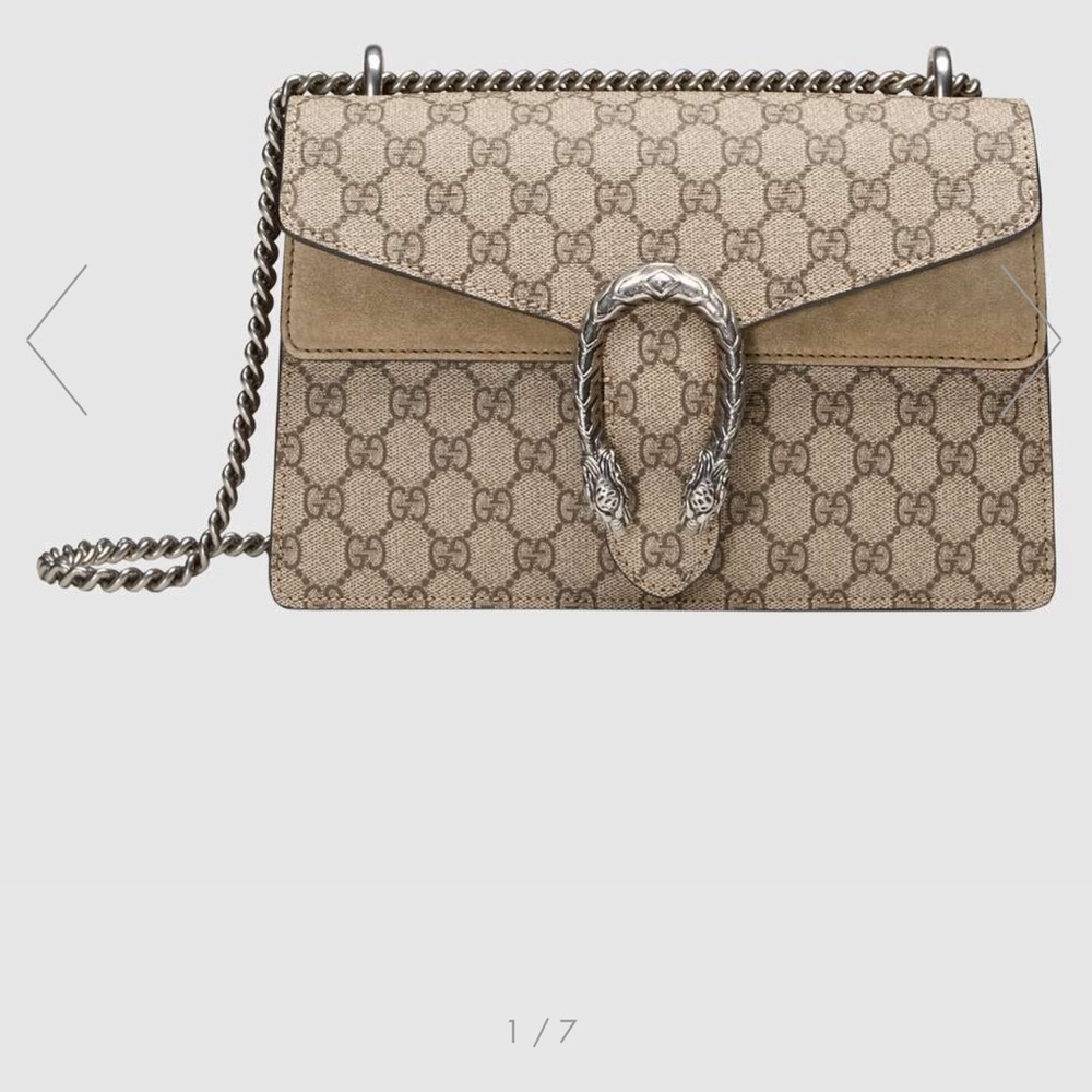 Gucci Beige GG Supreme Shoulder Bag